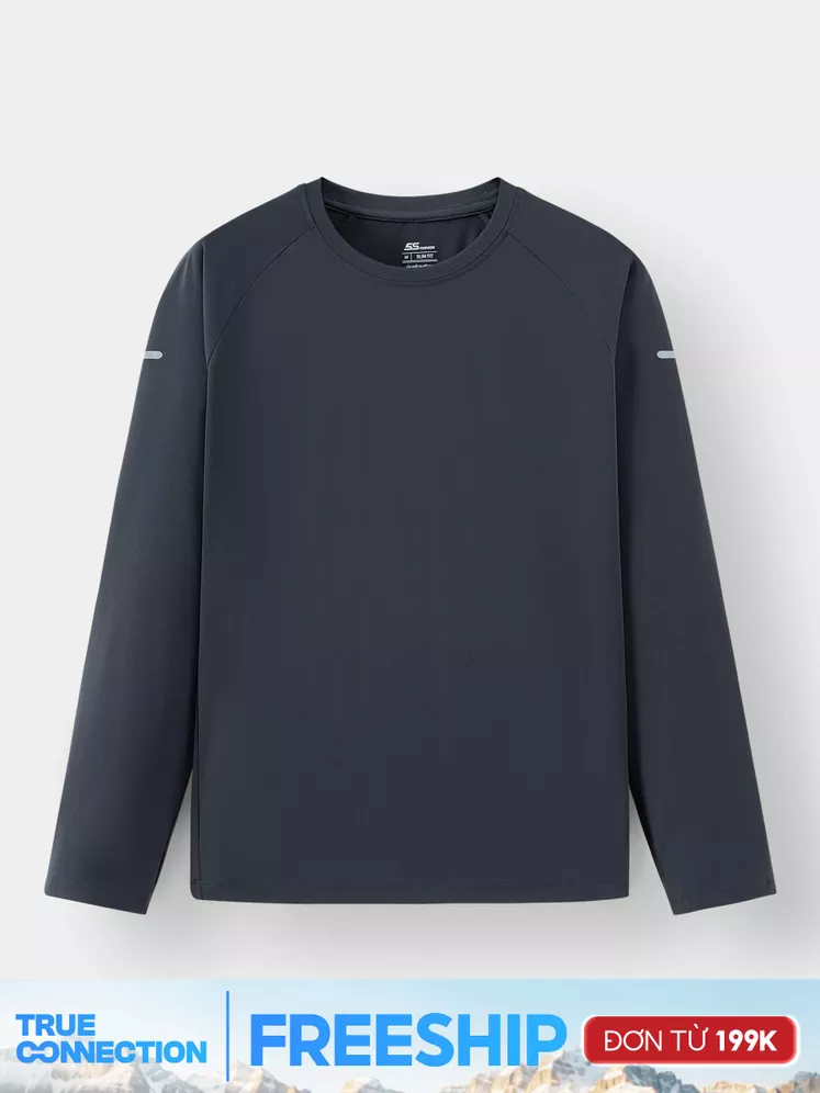 Áo Thun Nam Dài Tay Thể Thao 5S Fashion Tay Raglan ATH24008