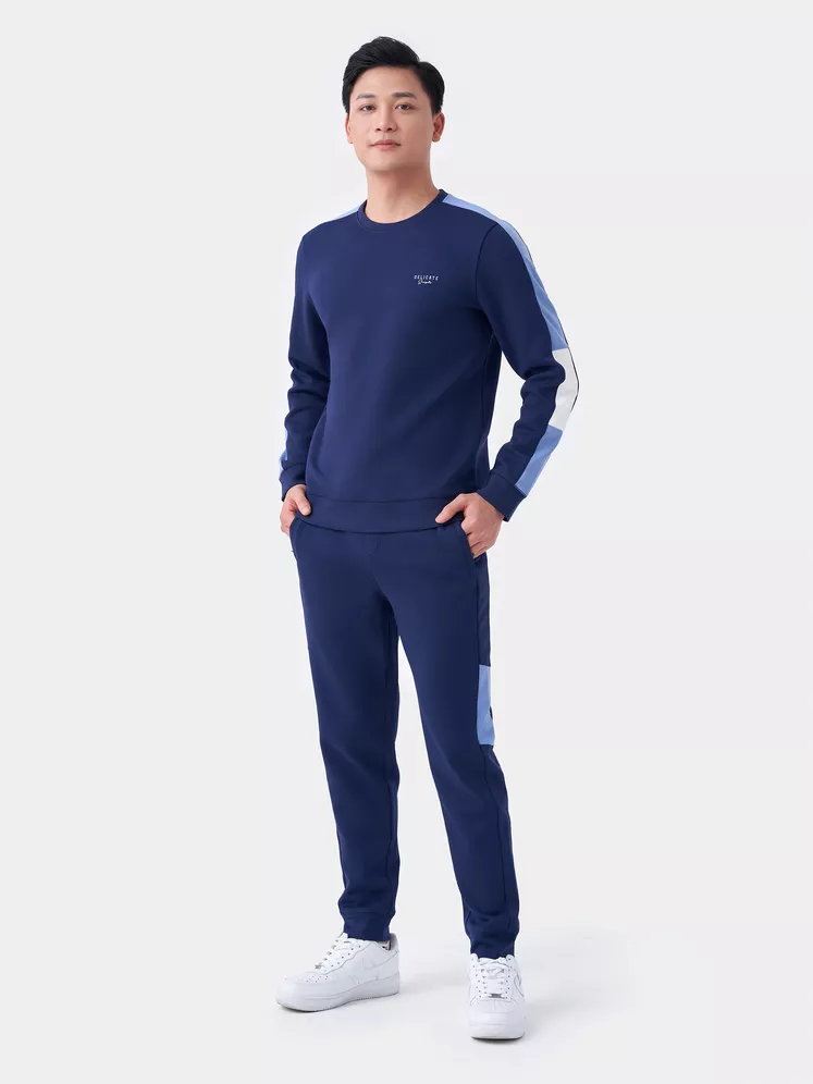 Bộ Quần Áo Nỉ Nam 5S Fashion Can Phối Phom Slimfit BNI23014