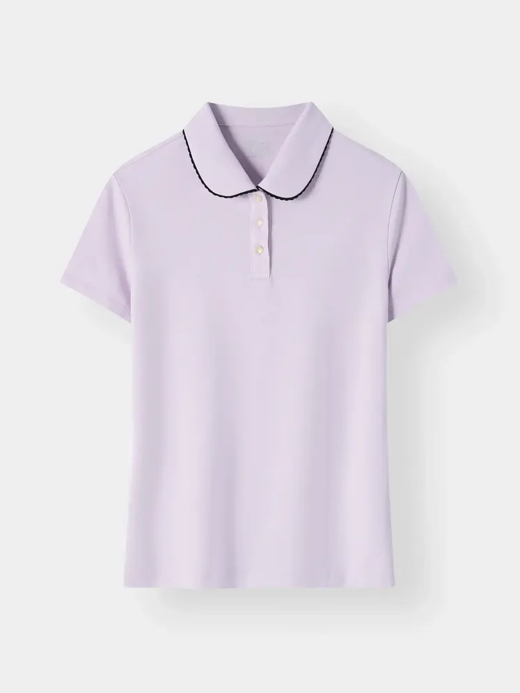 Áo Polo Nữ Cổ Cách Điệu 5S Fashion Phom Regular W0APC26009