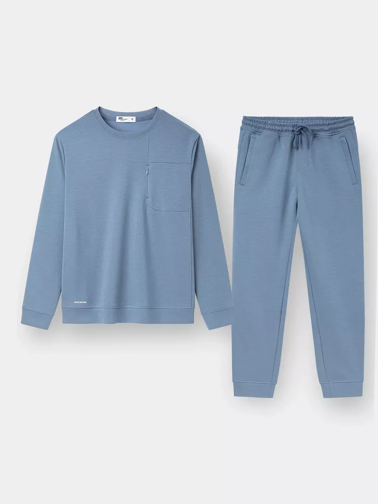 Bộ Quần Áo Nam Dài Tay 5S Fashion Chất Nỉ Có Túi Khóa BNI23026