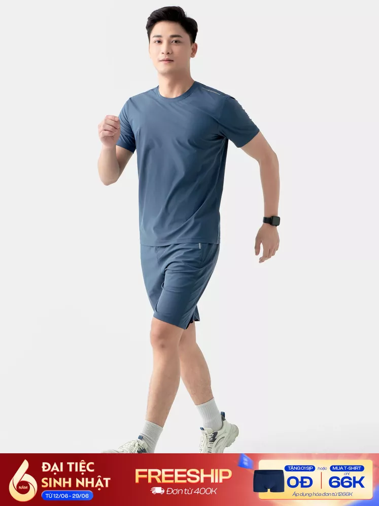 Quần Áo Sport Nam 5S Fashion Basic Phom Slimfit BATS24007-BQST24007