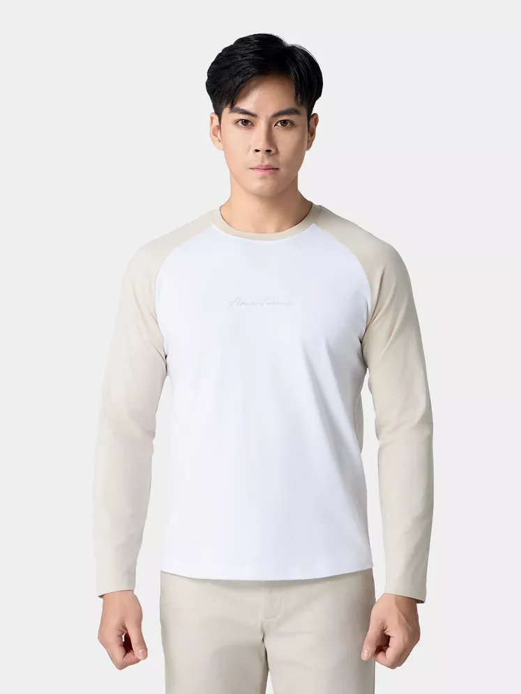 Áo Thun Nam Dài Tay Cotton 5S Fashion Tay Raglan ATH24011
