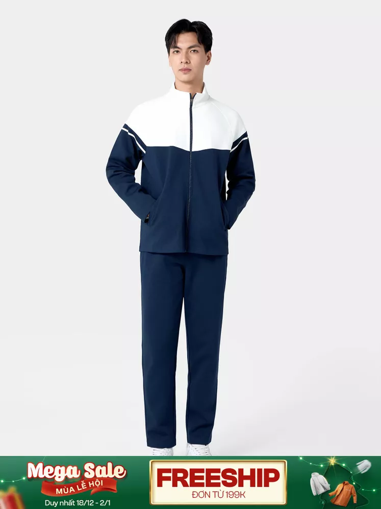Bộ Nỉ Khóa Nam 5S Fashion Can Phối Phom Regular BNK24015