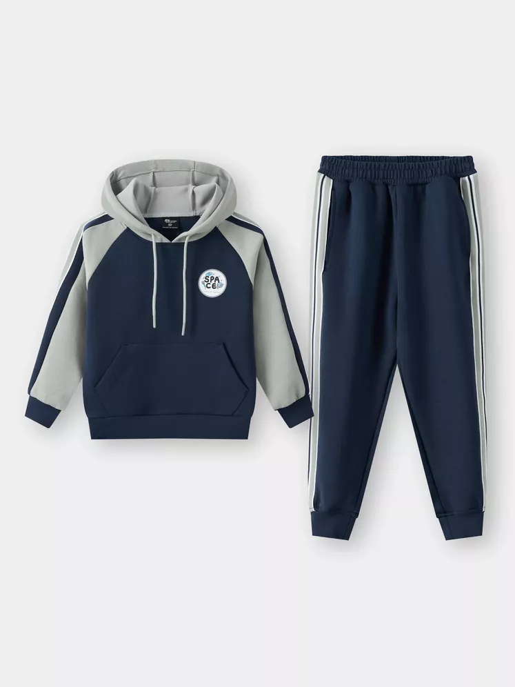 Bộ Nỉ Bé Trai Hoodie 5S Fashion Can Phối Cá Tính BBNI25004