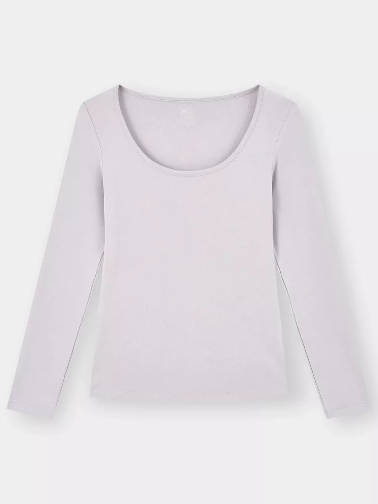 Áo Giữ Nhiệt Nữ 5S Fashion Cổ Vuông Slimfit W0AGN25003