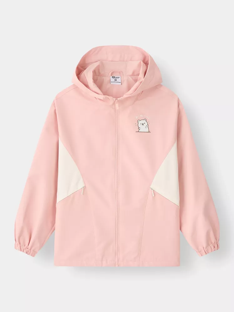 Áo Khoác Gió Bé Gái Dễ Thương 5S Fashion Can Phối G0AKG25005