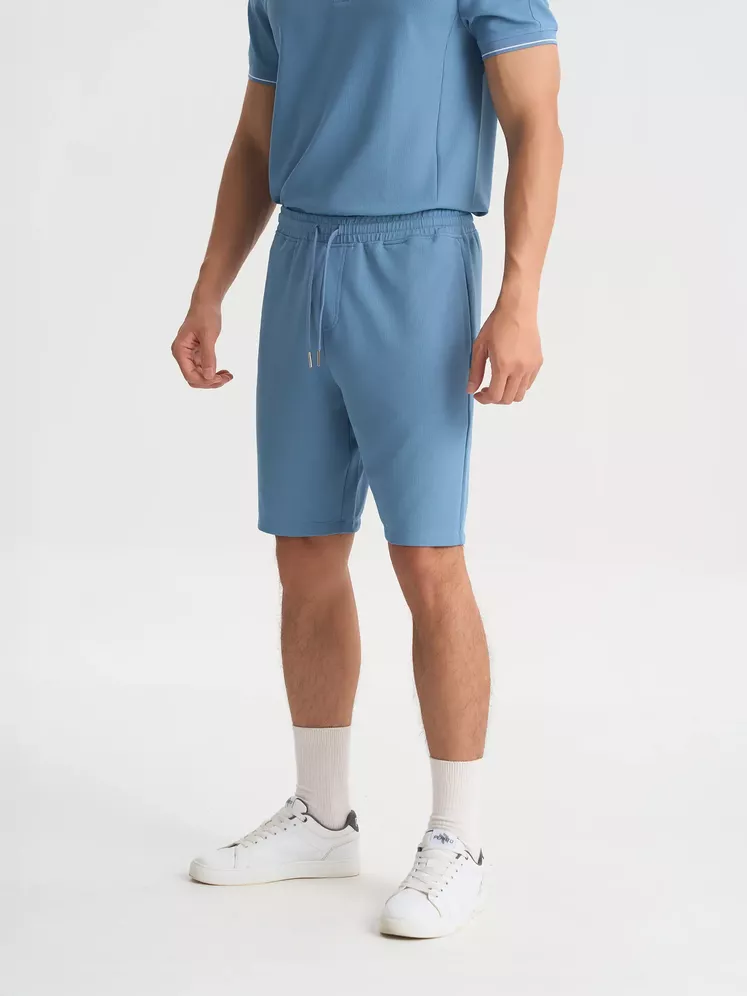 Quần Short Thun Nam 5S Fashion Trơn Basic Phom Slimfit BQST25004