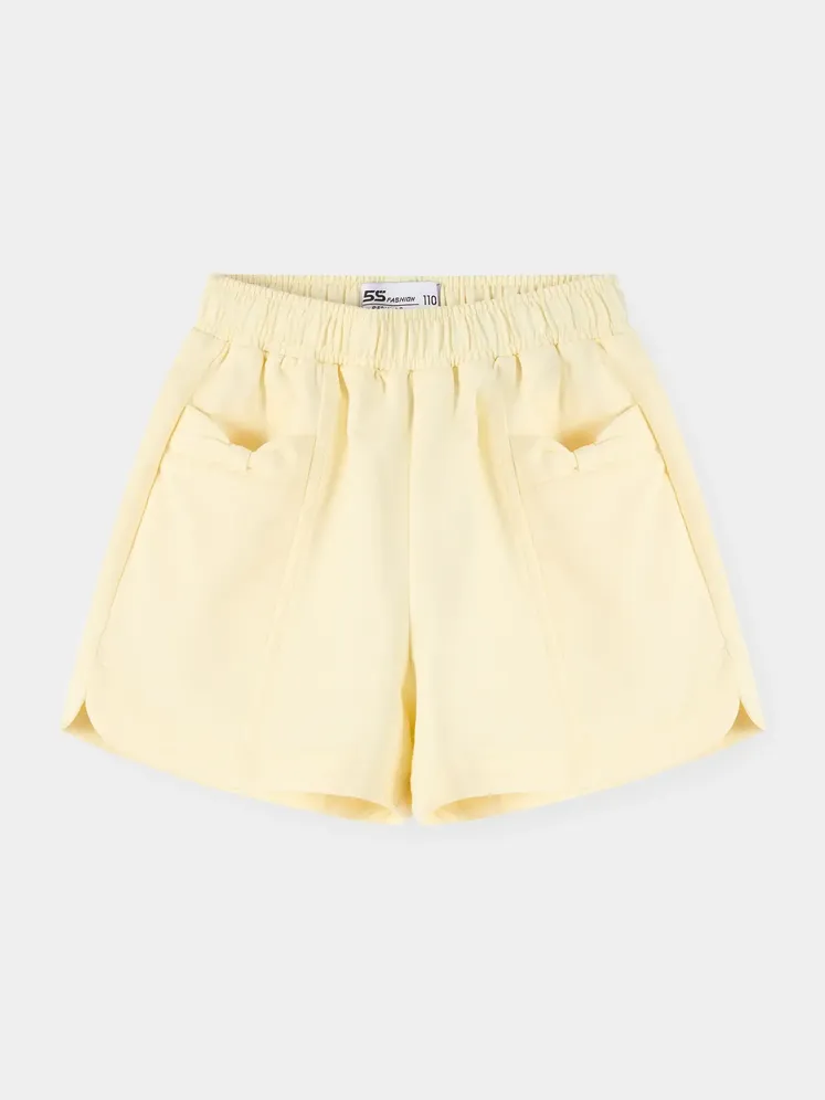 Quần Short Casual Bé Gái 5S Fashion Cạp Chun Regular G0QSC26001