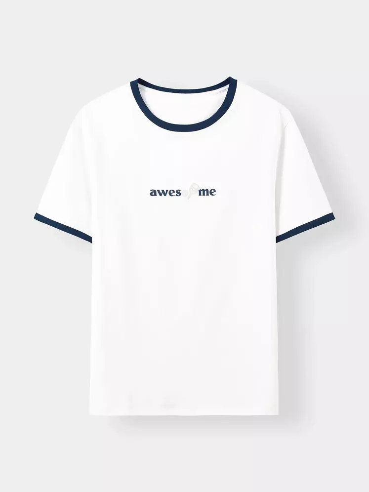 Áo Thun Nữ AWESOME TEE 5S FASHION Vải Cotton Thiết Kế Layer W0ATS26007