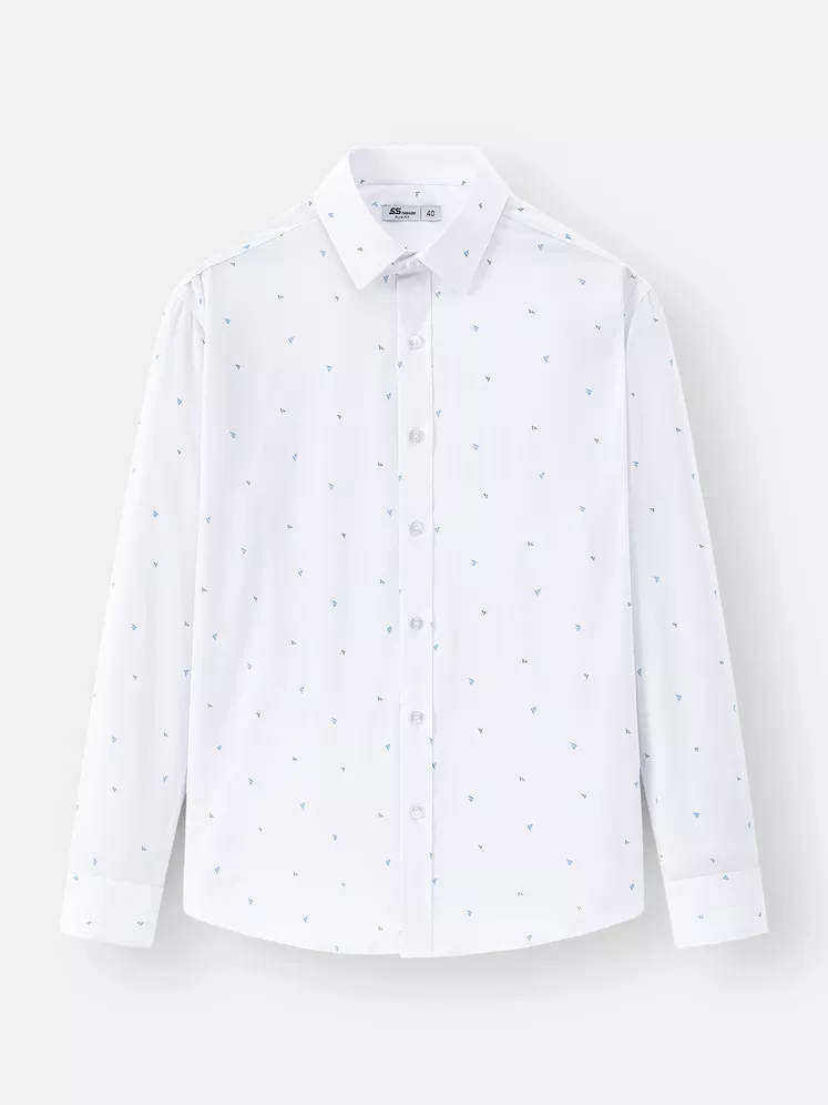 Áo Sơ Mi Nam Dài Tay 5S Fashion Họa Tiết Phom Slimfit ASM24045