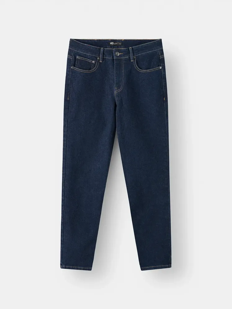 Quần Jean Nam 5S Fashion Phom Slimfit Chần Chỉ Nổi M0QJE25009