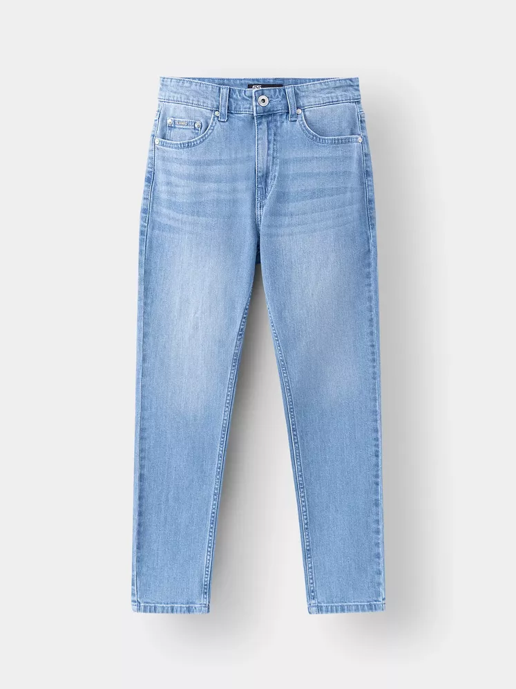 Quần Jean Nam Cotton 5S Fashion Tone Xanh Slimfit QJE24006