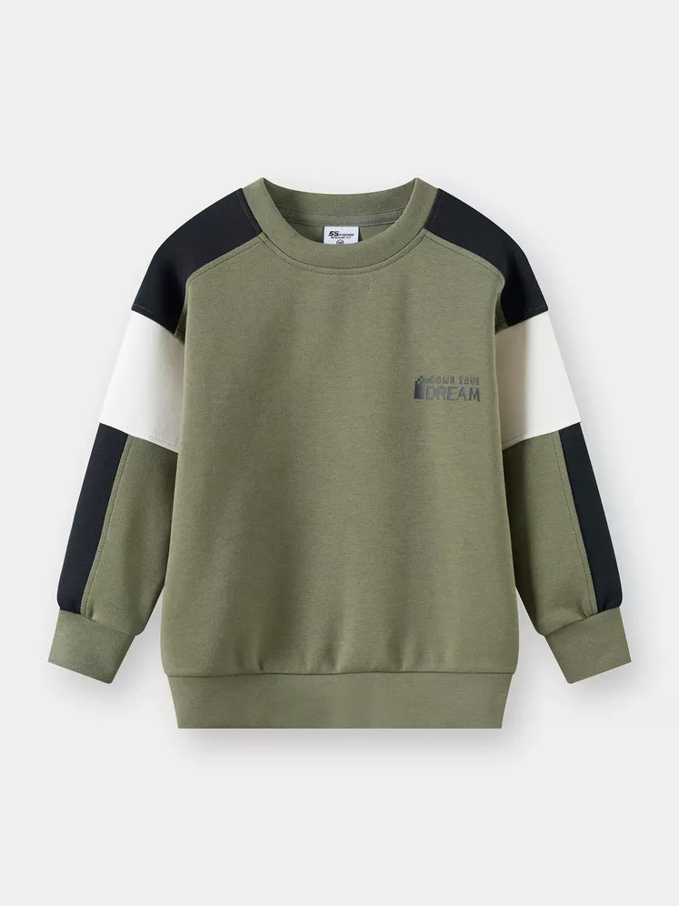 Áo Nỉ Bé Trai 5S Fashion Can Phối Phom Regular BBANI25005