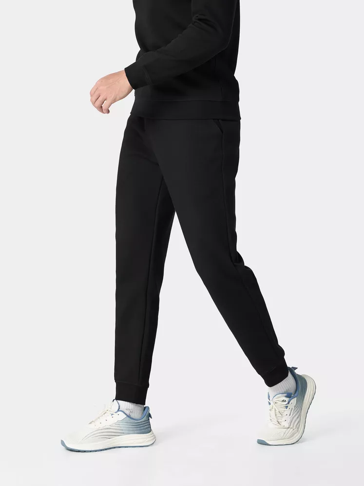 Quần Nỉ Nam 5S Fashion Cạp Chun Basic Slimfit BQNI24101