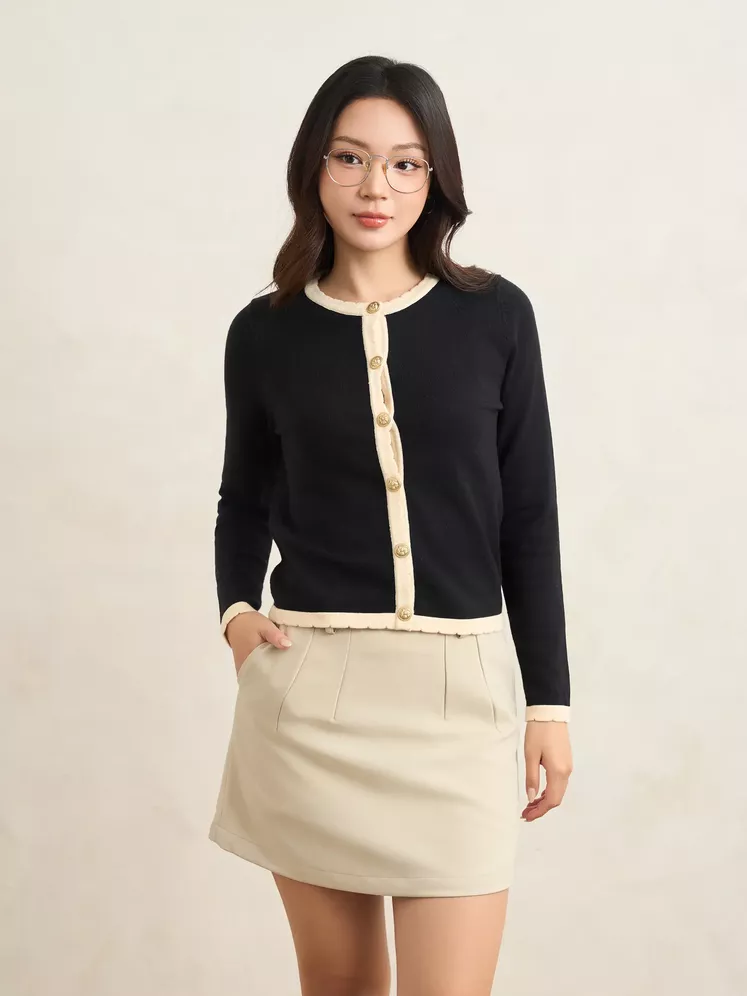 Áo Len Nữ Cardigan 5S Fashion Phom Regular W0ALE25008