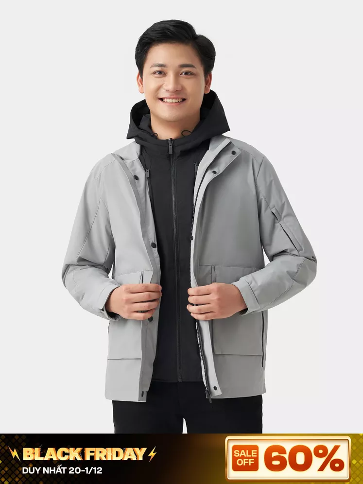 Áo Phao Thông Minh Cổ Bẻ 5S Fashion Regularfit AKC23011