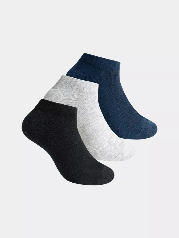Combo 3 Đôi Tất Nam 5S Fashion Cổ Ngắn Trơn Basic 3C-Y0TAT24106