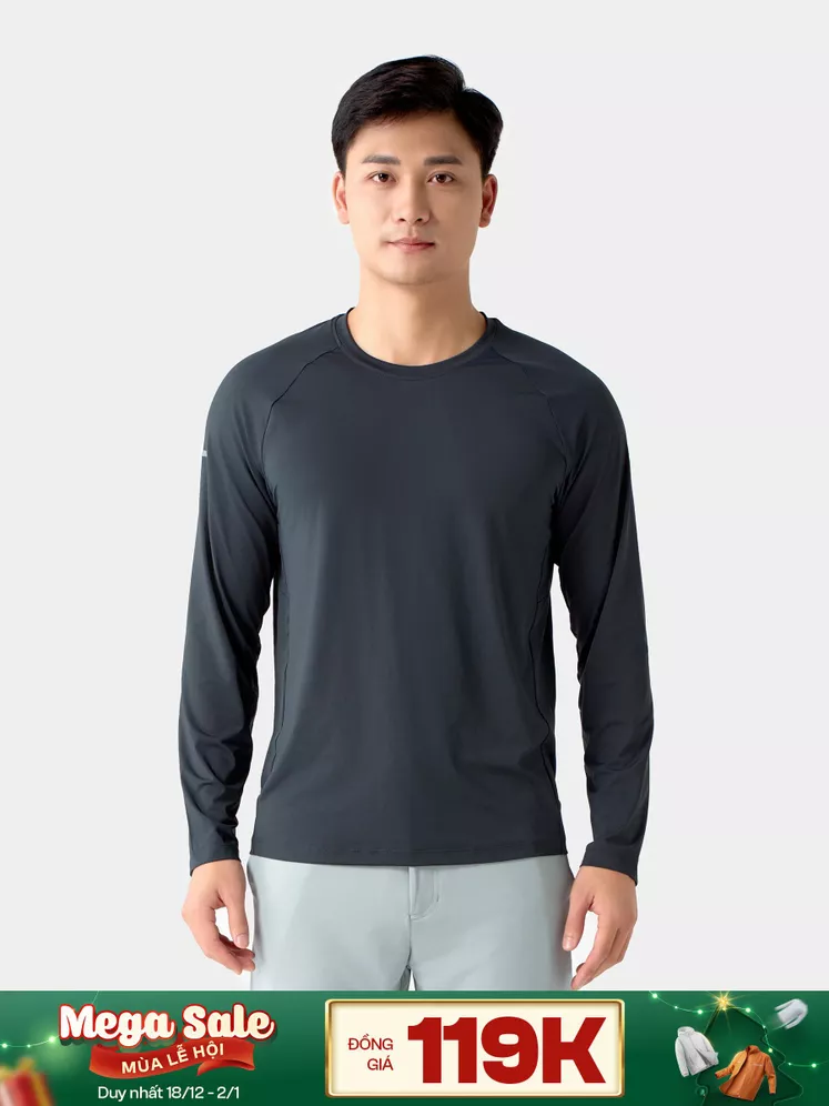 Áo Thun Nam Dài Tay Sport 5S Fashion Tay Raglan ATH24008