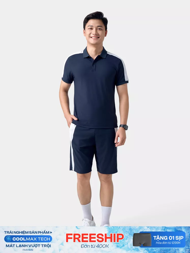 Bộ Quần Áo Thể Thao Nam 5S Fashion Can Phối Phom Slimfit BAPC24005-BQST24005