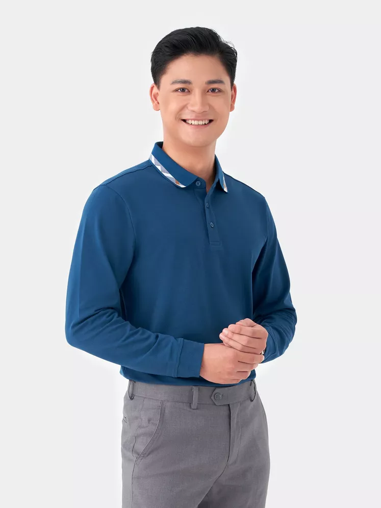 Áo polo dài tay 5S Fashion APD23002