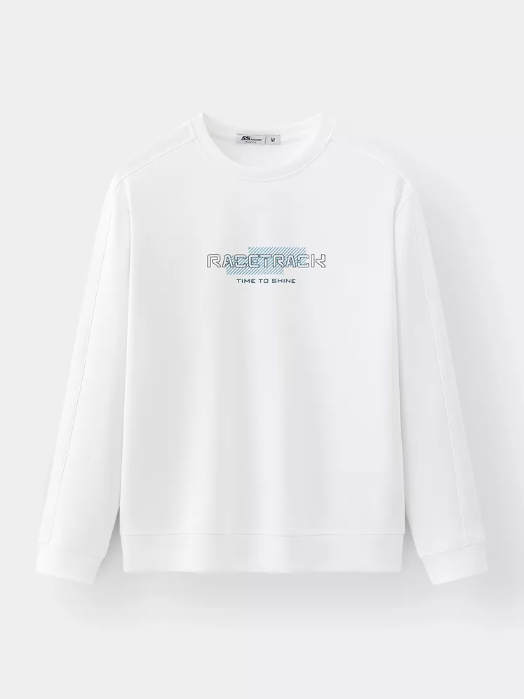 Áo Nam Dài Tay Chất Nỉ 5S Fashion In Chữ Slimfit ANI24002