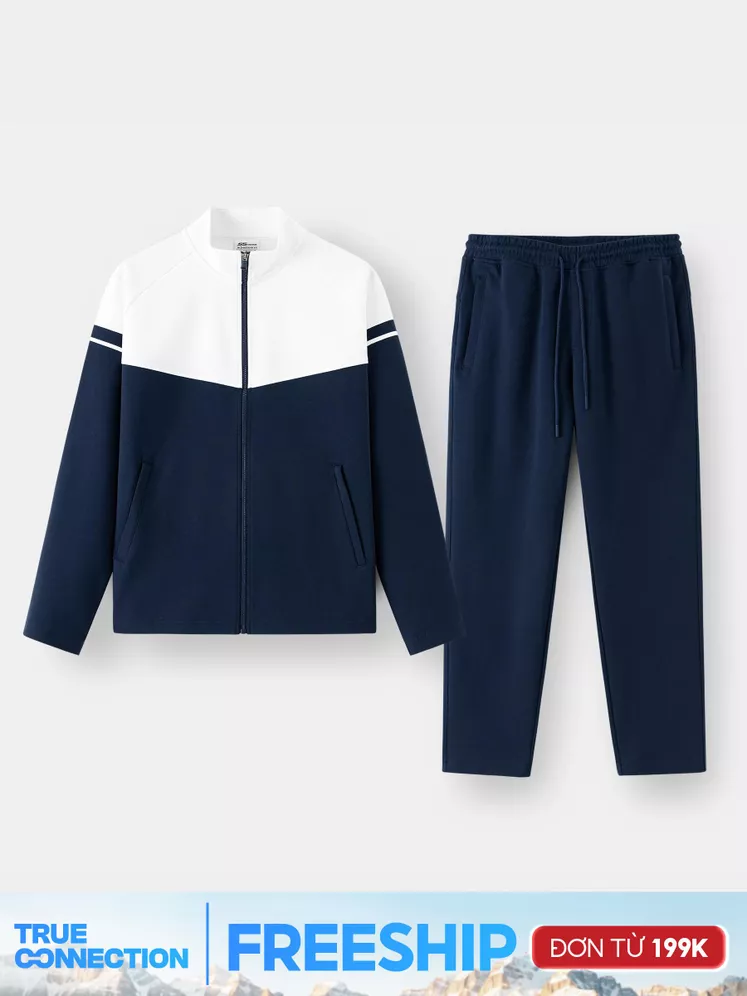 Bộ Nỉ Khóa Nam 5S Fashion Can Phối Phom Regular BNK24015