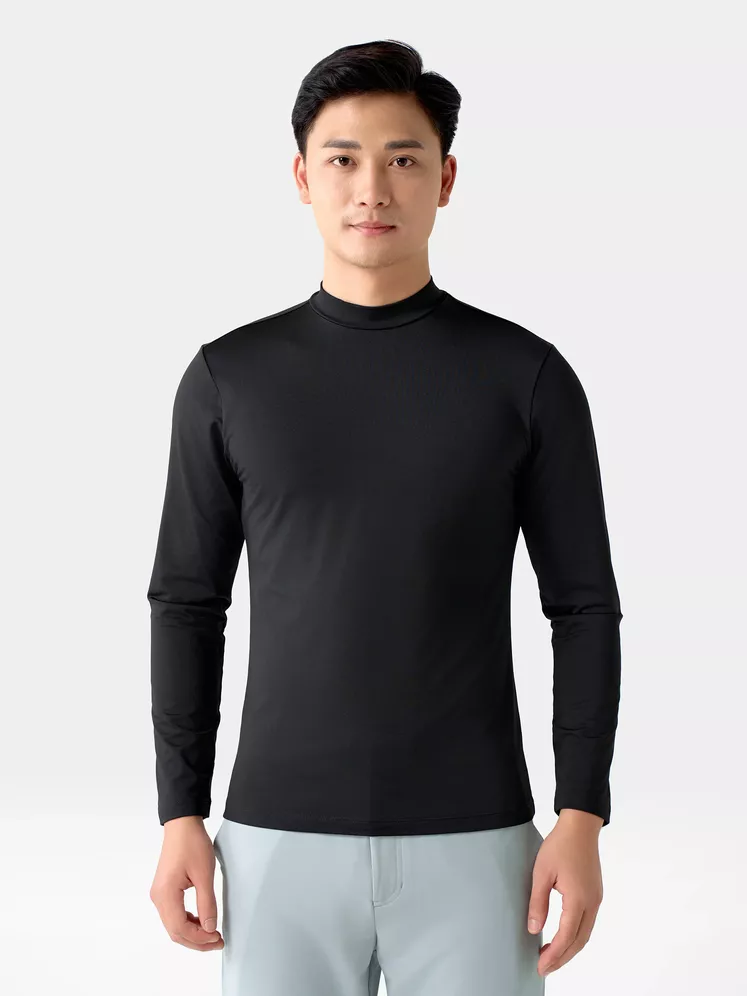 Áo Giữ Nhiệt Nam 5S Fashion Cổ 3 Phân Phom Body AGN24001 