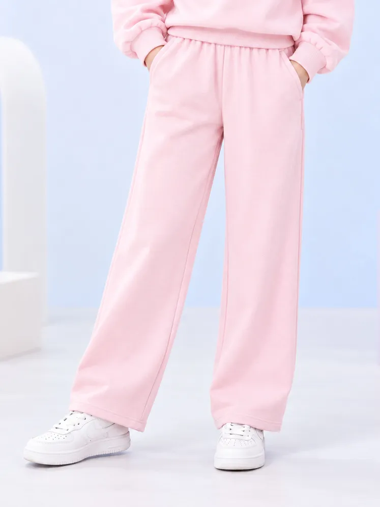 Quần Nỉ Bé Gái 5S FASHION Ống Suông Basic Phom Regular GBQNI26043