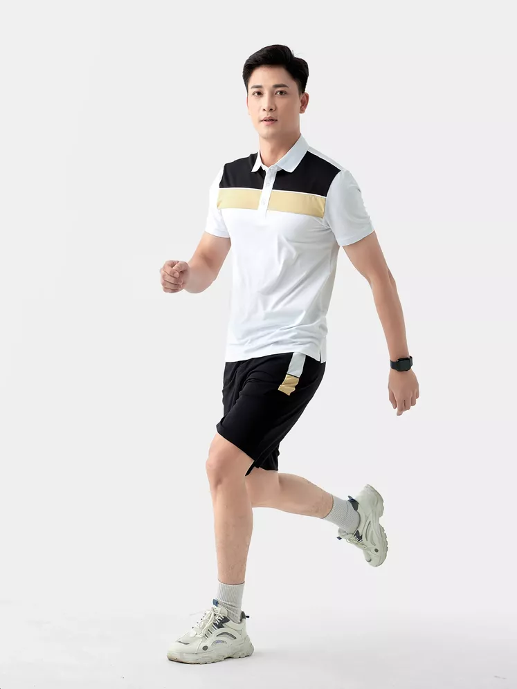 Quần Áo Nam 5S Fashion Kẻ Ngang Ngực Slimfit BAPC24004-BQST24004