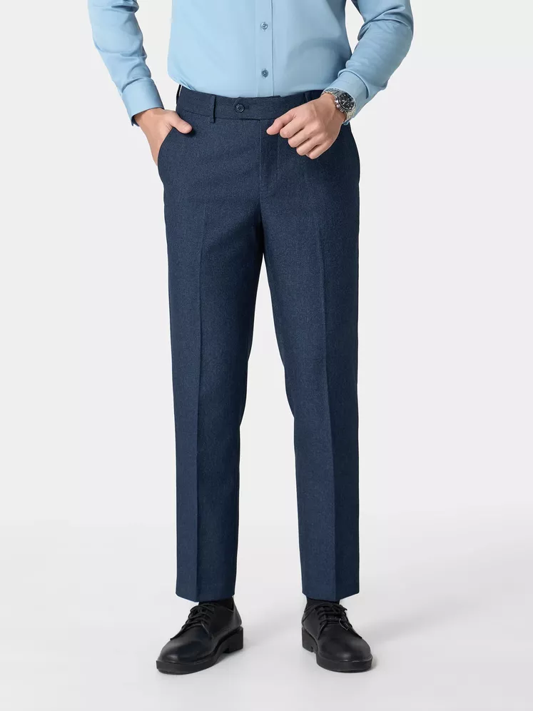 Quần Tây Nam 5S Fashion Họa Tiết Muối Tiêu Regular QAU24030