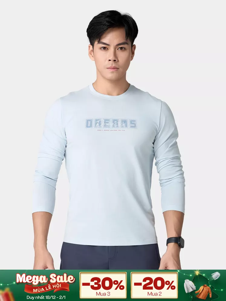 Áo Thun Nam Tay Dài Cotton 5S Fashion Phom Slimfit ATH24010