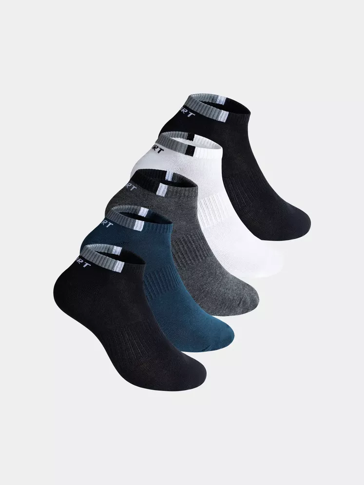 Combo 5 Đôi Tất Nam 5S Fashion Cổ Ngắn Chất Cotton 5C-Y0TAT24009