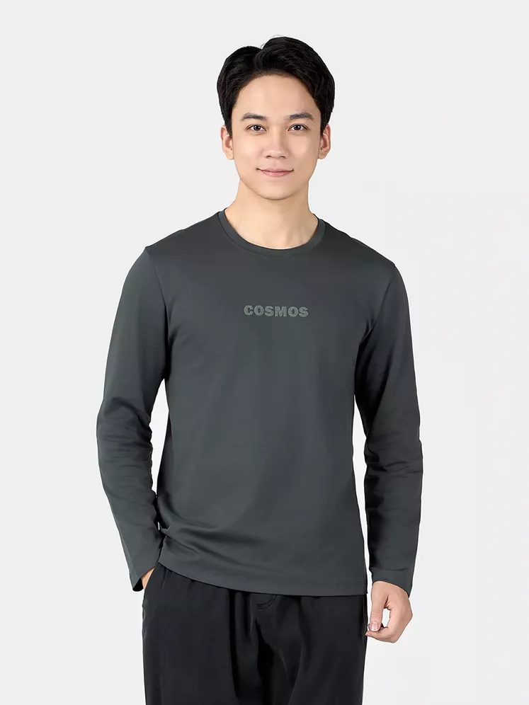 Áo Thun Nam Dài Tay 5S Fashion In Chữ Phom Slimfit ATH24029