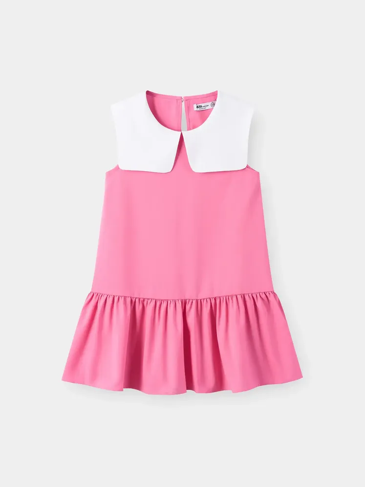 Váy Sát Nách Bé Gái 5S Fashion Cổ Sen Phối Dễ Thương G0VAY26009