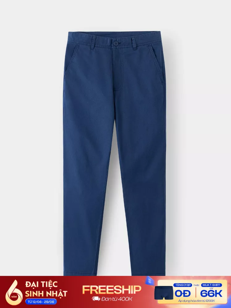 Quần Dài Kaki Nam 5S Fashion Cotton Trơn Slimfit QKD23008