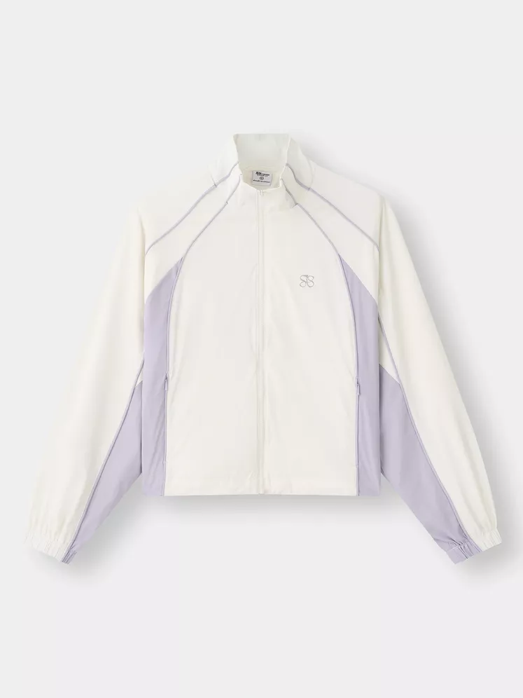 Áo Khoác Gió Nữ Cổ Đứng 5S Fashion Can Phối Phom Regular WBAKG25006