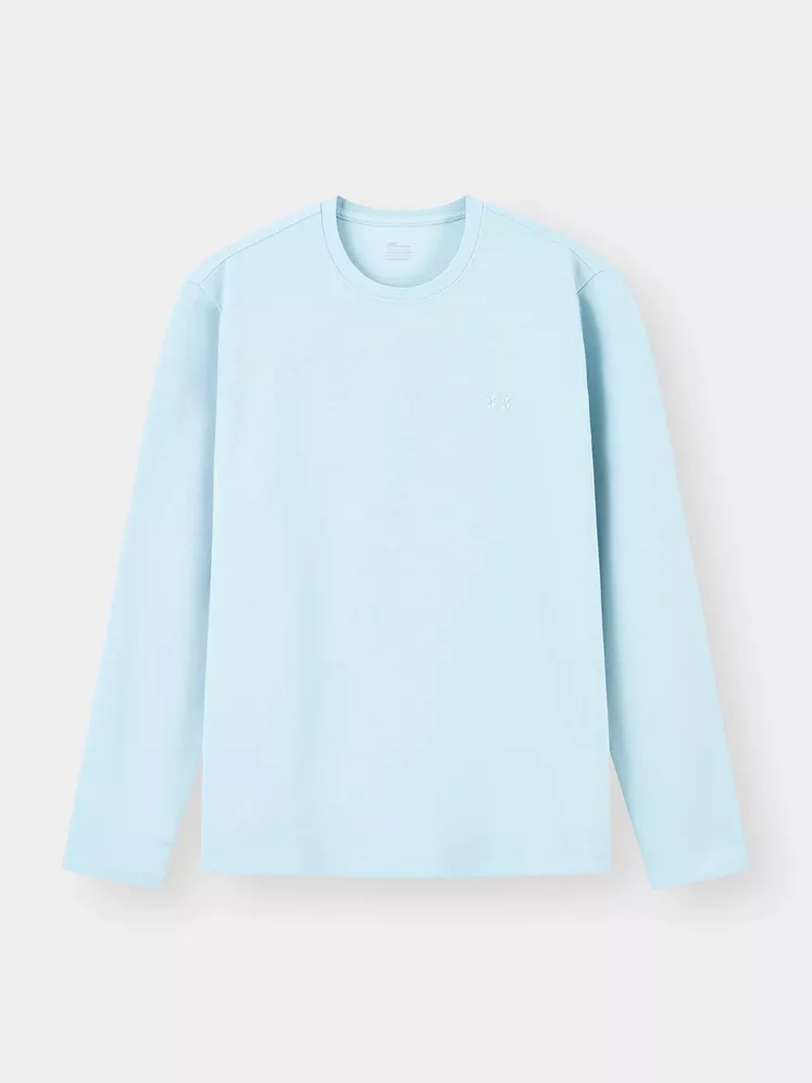 Áo Thun Nam Dài Tay 5S Fashion Trơn Basic Phom Regular M0ATH25009