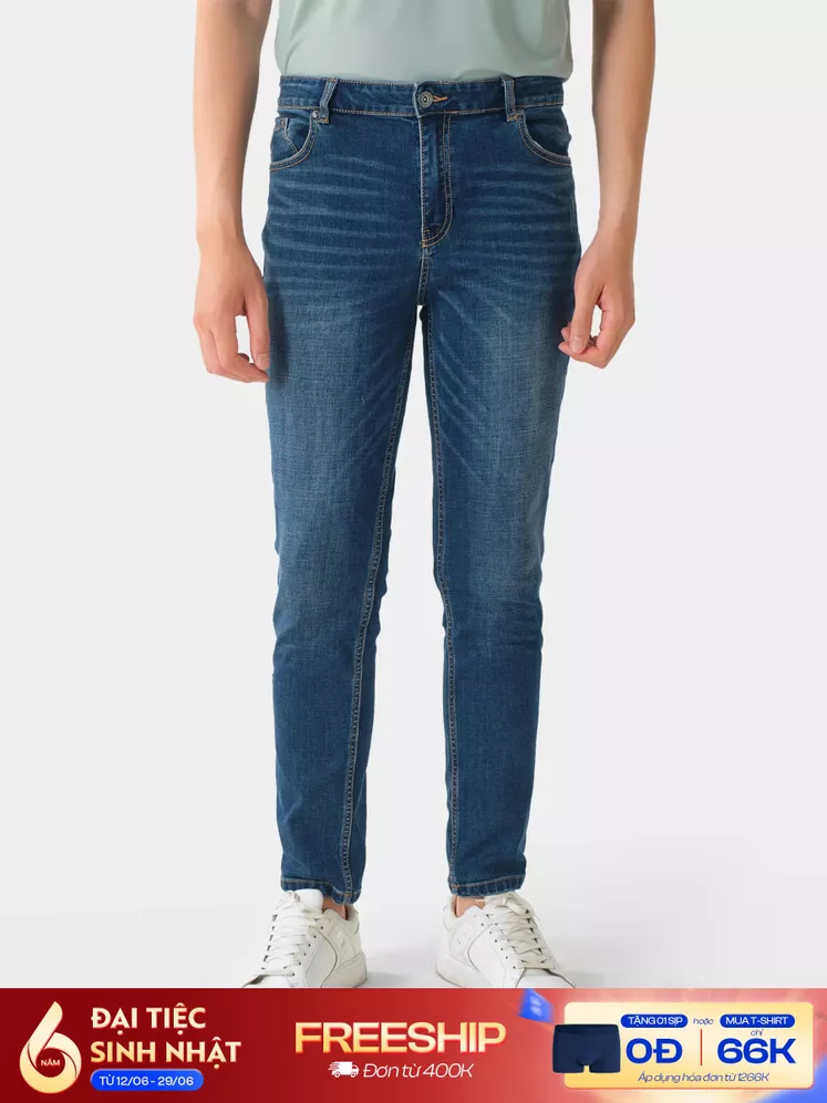 Quần Jean Nam 5S Fashion Cottton Phom Slimfit QBD23002