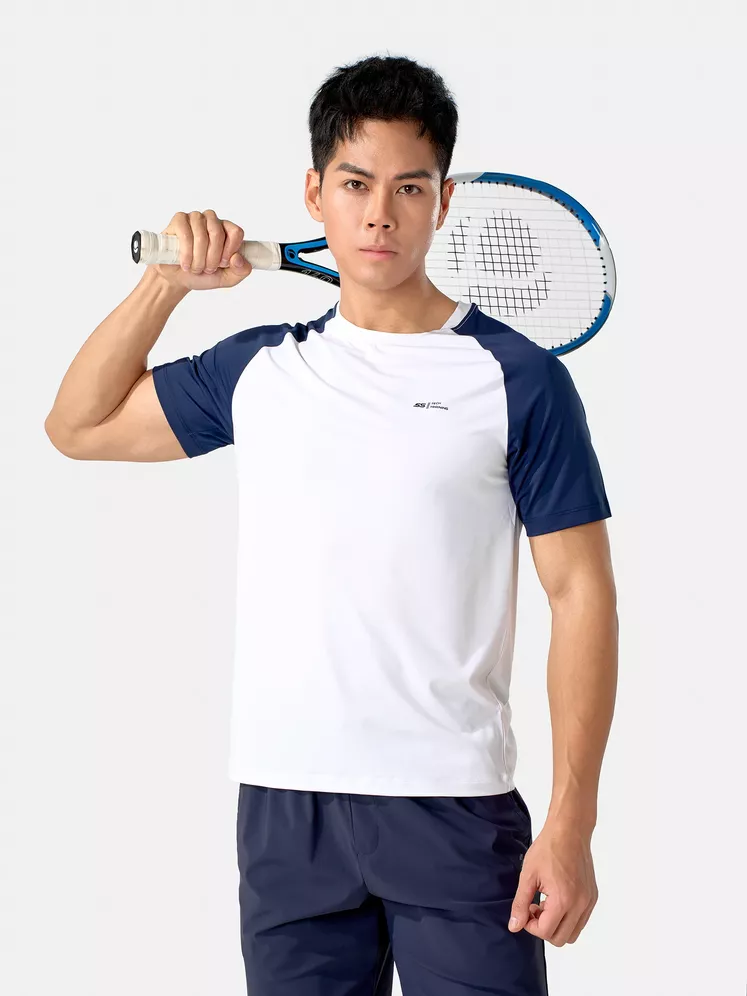 Áo Thun Nam Ngắn Tay 5S Fashion Tay Raglan Slimfit ATS25055