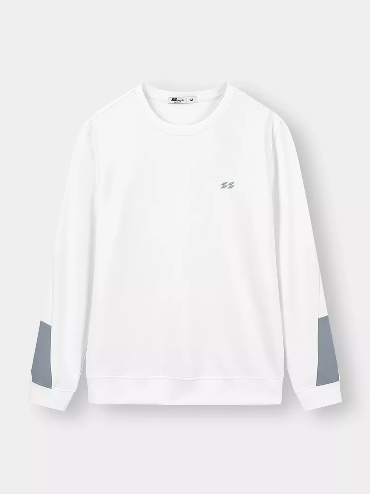 Áo Nỉ Nam Phối Tay 5S Fashion Thêu Logo Phom Slimfit M0ANI25101