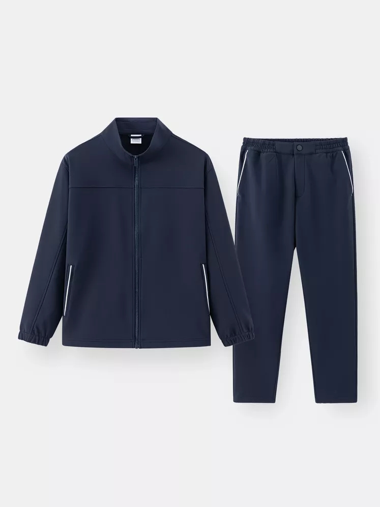 Bộ Quần Áo Gió Cổ Trụ Lót Nỉ 5S Fashion Regular BOG24009