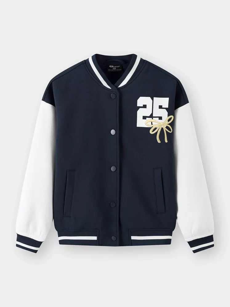 Áo Khoác Bomber Bé Gái 5S Fashion Can Phối G0AKB25007