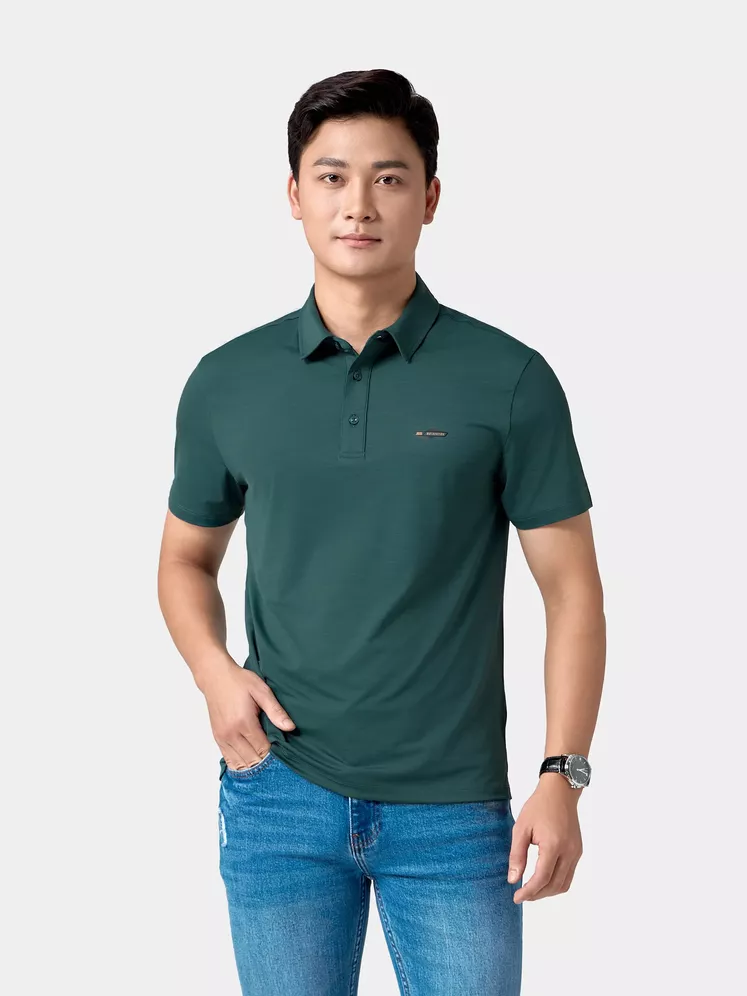 Áo Polo Nam Thể Thao 5S Fashion In Chữ Phom Slimfit APC24018