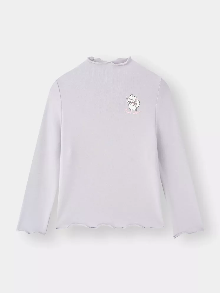 Áo Giữ Nhiệt Bé Gái 5S Fashion Họa Tiết Mèo Dễ Thương G0AGN25001