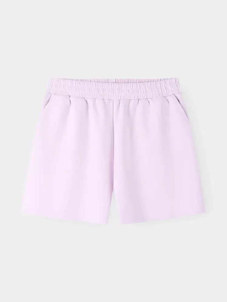 Quần Short Nữ 5S Fashion Cạp Chun Trơn Basic WBQSC26009