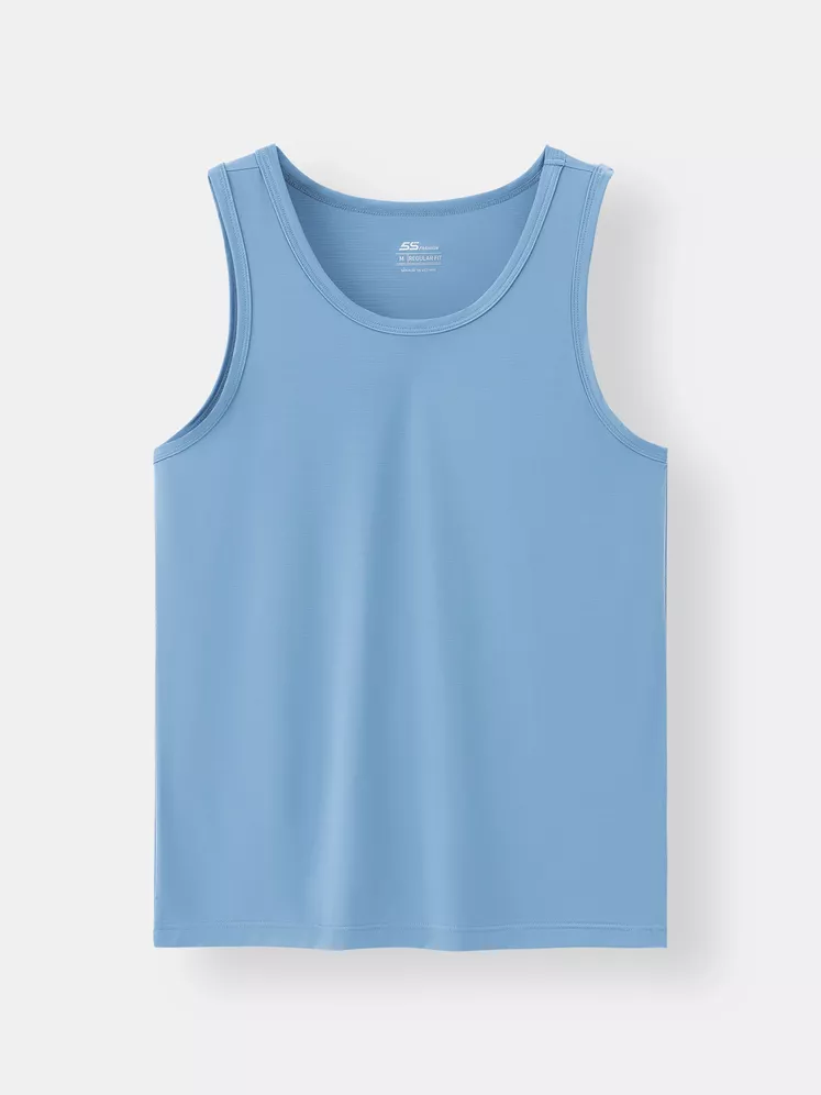 Áo Ba Lỗ Nam 5S Fashion Trơn Regular ABL25003