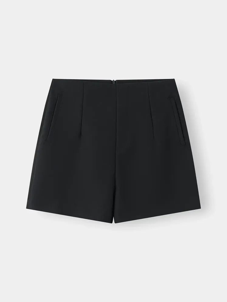Quần Short Âu Nữ 5S Fashion Trơn Basic Phom Regular W0QSA26004