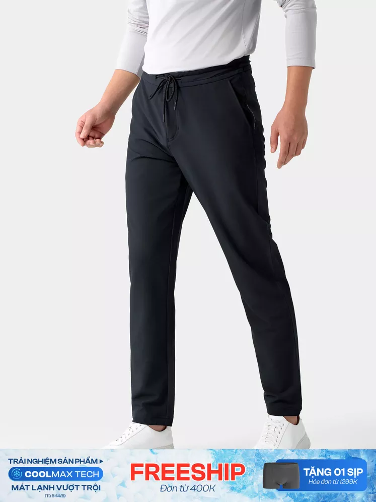 Quần Dài Thể Thao Nam 5S Fashion Cạp Cúc Phối Dây Regular QDT24005