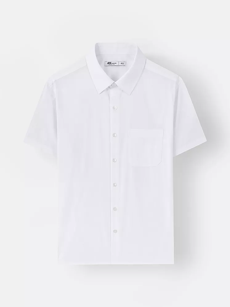Áo Sơ Mi Nam Ngắn Tay 5S Fashion Có Túi Dệt Hiệu Ứng ASC25004