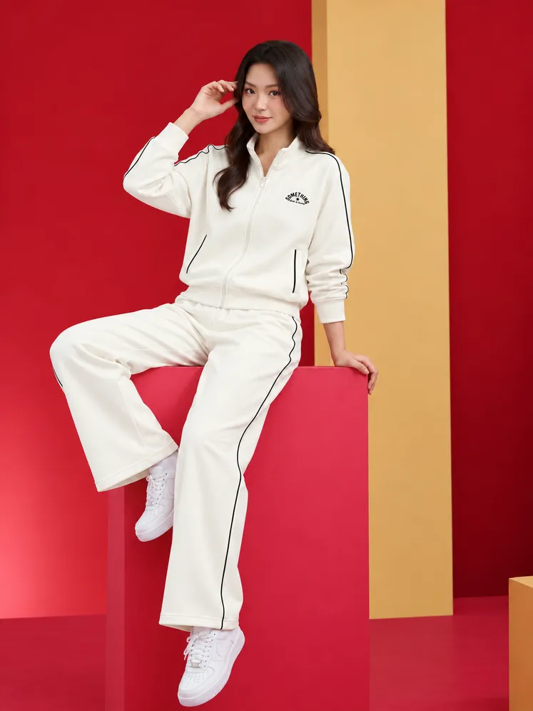 Set Bộ Nỉ Khóa Nữ SOFT EDGE 5S FASHION Phối Line Hiện Đại WBNK26018